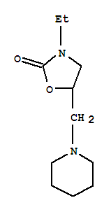 (9ci)-3-乙基-5-(1-哌啶基甲基)-2-噁唑烷酮结构式_779266-35-2结构式