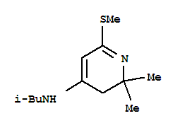 (9ci)-2,3-二氢-2,2-二甲基-n-(2-甲基丙基)-6-(甲基硫代)-4-吡啶胺结构式_779981-94-1结构式