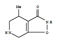 (9ci)-4,5,6,7-四氢-4-甲基-异噁唑并[5,4-c]吡啶-3(2H)-酮结构式_780710-80-7结构式