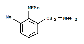 (9ci)-n-[2-[(二甲基氨基)甲基]-6-甲基苯基]-乙酰胺结构式_786584-15-4结构式