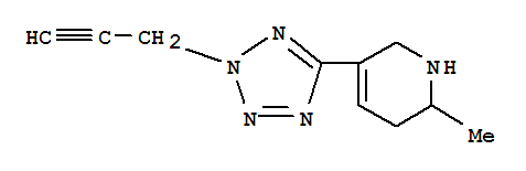 (9CI)-1,2,3,6-四氢-2-甲基-5-[2-(2-丙炔)-2H-四唑-5-基]-吡啶结构式_790171-81-2结构式