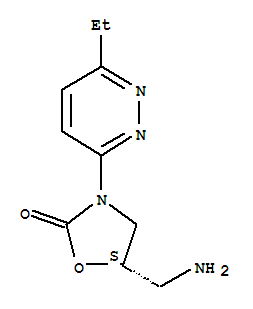 (s)-(9ci)-5-(氨基甲基)-3-(6-乙基-3-吡嗪)-2-噁唑烷酮结构式_790185-93-2结构式
