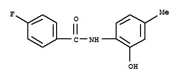 (9ci)-4-氟-n-(2-羟基-4-甲基苯基)-苯甲酰胺结构式_790243-12-8结构式