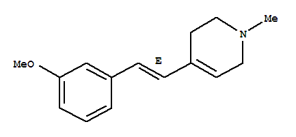(e)-(9ci)-1,2,3,6-四氢-4-[2-(3-甲氧基苯基)乙烯]-1-甲基吡啶结构式_791547-37-0结构式
