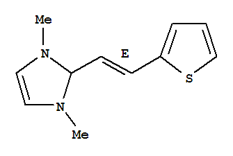 (9ci)-2,3-二氢-1,3-二甲基-2-[(1e)-2-(2-噻吩)乙烯]-1H-咪唑结构式_791586-11-3结构式