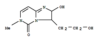 (9ci)-2,6-二氢-2-羟基-3-(2-羟基乙基)-6-甲基-咪唑并[1,2-c]嘧啶-5(3h)-酮结构式_791617-85-1结构式