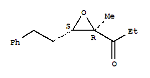 rel-(9ci)-1-[(2r,3s)-2-甲基-3-(2-苯基乙基)环氧乙烷]-1-丙酮结构式_791809-45-5结构式