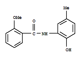 (9ci)-n-(2-羟基-5-甲基苯基)-2-甲氧基-苯甲酰胺结构式_791841-14-0结构式