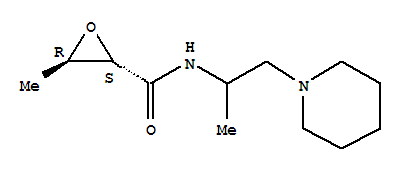 (2s,3r)-(9ci)-3-甲基-n-[1-甲基-2-(1-哌啶基)乙基]-环氧乙烷羧酰胺结构式_791855-86-2结构式