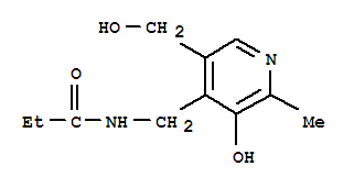 (9CI)-N-[[3-羟基-5-(羟基甲基)-2-甲基-4-吡啶]甲基]-丙酰胺结构式_792153-41-4结构式
