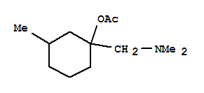 (9ci)-1-[(二甲基氨基)甲基]-3-甲基-乙酸环己醇酯结构式_792845-44-4结构式