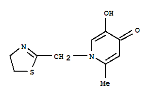 (9ci)-1-[(4,5-二氢-2-噻唑)甲基]-5-羟基-2-甲基-4(1H)-吡啶酮结构式_792881-73-3结构式