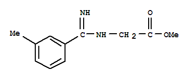 (9ci)-n-[亚氨基(3-甲基苯基)甲基]-甘氨酸甲酯结构式_792892-72-9结构式