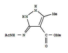 (9ci)-3-(2-乙酰基肼基)-5-甲基-1H-吡唑-4-羧酸甲酯结构式_793653-12-0结构式