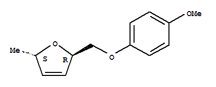 (2r,5s)-(9ci)-2,5-二氢-2-[(4-甲氧基苯氧基)甲基]-5-甲基-呋喃结构式_796843-76-0结构式
