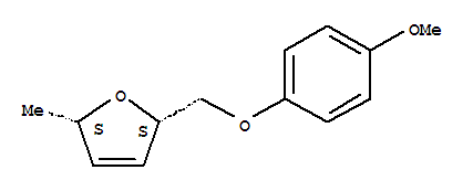 (2s,5s)-(9ci)-2,5-二氢-2-[(4-甲氧基苯氧基)甲基]-5-甲基-呋喃结构式_796843-77-1结构式