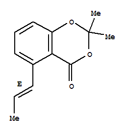 (9ci)-2,2-二甲基-5-(1e)-1-丙烯基-4H-1,3-苯并二噁英-4-酮结构式_797753-99-2结构式