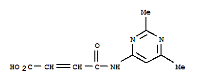 (9ci)-4-[(2,6-二甲基-4-嘧啶)氨基]-4-氧代-2-丁烯酸结构式_797781-10-3结构式