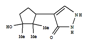 (9ci)-1,2-二氢-4-(3-羟基-2,2,3-三甲基环戊基)-3H-吡唑-3-酮结构式_798554-10-6结构式