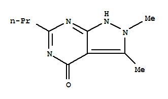 (9ci)-1,2-二氢-2,3-二甲基-6-丙基-4H-吡唑并[3,4-d]嘧啶-4-酮结构式_799295-94-6结构式