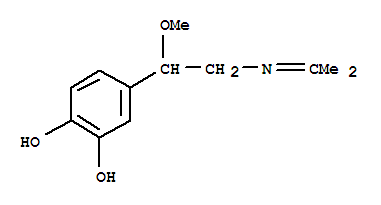 (8ci)-4-[2-(异亚丙基氨基)-1-甲氧基乙基]-邻苯二酚结构式_802261-67-2结构式