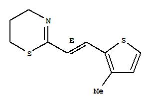 (e)-(8ci)-5,6-二氢-2-[2-(3-甲基-2-噻吩)乙烯基]-4H-1,3-噻嗪结构式_802315-73-7结构式