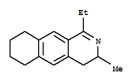 (8ci)-1-乙基-3,4,6,7,8,9-六氢-3-甲基-苯[g]异喹啉结构式_802828-60-0结构式