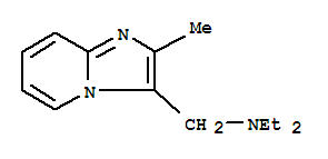 (8ci)-3-[(二乙基氨基)甲基]-2-甲基-咪唑并[1,2-a]吡啶结构式_802842-83-7结构式