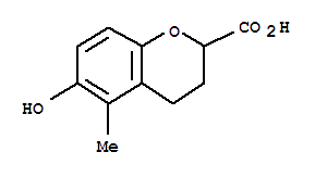 (9ci)-3,4-二氢-6-羟基-5-甲基-2H-1-苯并吡喃-2-羧酸结构式_802915-04-4结构式