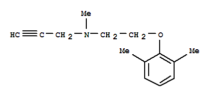 (9ci)-n-[2-(2,6-二甲基苯氧基)乙基]-n-甲基-2-丙炔-1-胺结构式_803635-22-5结构式