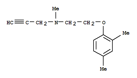 (9ci)-n-[2-(2,4-二甲基苯氧基)乙基]-n-甲基-2-丙炔-1-胺结构式_804429-49-0结构式