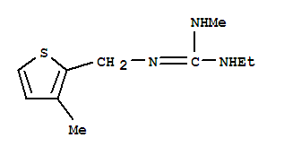 (9ci)-n-乙基-n-甲基-n-[(3-甲基-2-噻吩)甲基]-胍结构式_804433-18-9结构式