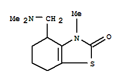 (9ci)-4-[(二甲基氨基)甲基]-4,5,6,7-四氢-3-甲基-2(3H)-苯并噻唑酮结构式_804434-75-1结构式