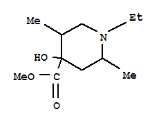 (9ci)-1-乙基-4-羟基-2,5-二甲基-4-哌啶羧酸甲酯结构式_806595-93-7结构式