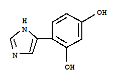 化工字典>806601-80-9 中文名称: (9ci)-4-(1h-咪唑-4-基)-1,3-苯二醇