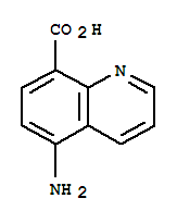 (9ci)-5-氨基-8-喹啉羧酸结构式_80690-06-8结构式