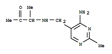 (9ci)-3-[[(4-氨基-2-甲基-5-嘧啶)甲基]氨基]-2-丁酮结构式_807262-17-5结构式