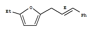 (9ci)-2-乙基-5-[(2e)-3-苯基-2-丙烯基]-呋喃结构式_807369-92-2结构式