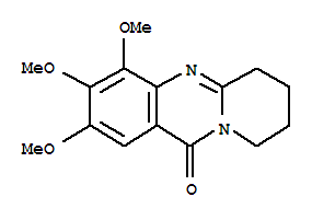 6,7,8,9-四氢-2,3,4-三甲氧基-11H-吡啶并[2,1-b]喹唑啉-11-酮结构式_80776-93-8结构式