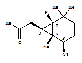 rel-(9ci)-1-[(1r,2r,6r,7s)-2-羟基-1,5,5-三甲基双环[4.1.0]庚-7-基]-2-丙酮结构式_809237-16-9结构式