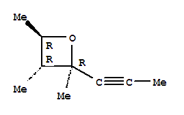 (2alpha,3beta,4alpha)-(9ci)-2,3,4-三甲基-2-(1-丙炔)-氧杂环丁烷结构式_80992-51-4结构式