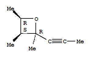 (9ci)-2,3,4-三甲基-2-(1-丙炔)-, (2alpha,3alpha,4alpha)-氧杂环丁烷结构式_81026-21-3结构式
