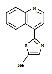 (4CI)-4-(5-甲基-2-噻唑)-喹啉结构式_810690-48-3结构式