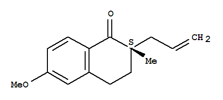 (2s)-(9ci)-3,4-二氢-6-甲氧基-2-甲基-2-(2-丙烯基)-1(2H)-萘酮结构式_812639-16-0结构式