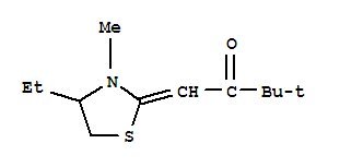 (9ci)-1-(4-乙基-3-甲基-2-噻唑啉基)-3,3-二甲基-2-丁酮结构式_816455-95-5结构式
