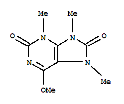 (9ci)-7,9-二氢-6-甲氧基-3,7,9-三甲基-2H-嘌呤-2,8(3h)-二酮结构式_817631-41-7结构式