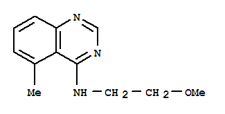 (9ci)-n-(2-甲氧基乙基)-5-甲基-4-喹唑啉胺结构式_819793-33-4结构式