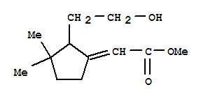 (9ci)-[2-(2-羟基乙基)-3,3-二甲基环戊基]-乙酸甲酯结构式_819867-85-1结构式