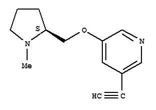 (9CI)-3-乙炔-5-[[(2S)-1-甲基-2-吡咯烷]甲氧基]-吡啶结构式_820231-75-2结构式