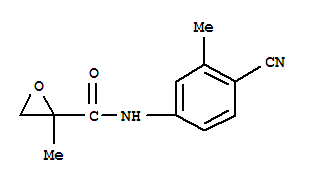 (9ci)-n-(4-氰基-3-甲基苯基)-2-甲基-环氧乙烷羧酰胺结构式_821765-08-6结构式